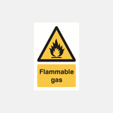 Flammable Gases Sign - 23287561715895