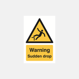 Warning Sudden Drop Sign - 23287604609207
