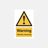 Warning Vehicles Reversing Sign - 23287621288119