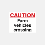 Caution Farm Vehicles Crossing Sign - 23287785324727