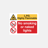 L.P.G Highly Flammable Sign - 23287839686839