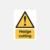 Hedge Cutting Sign - 23287864918199