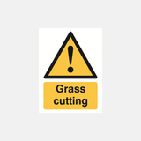 Grass Cutting Sign - 23287867670711