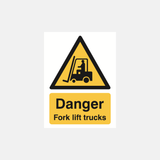 Danger Fork Lift Trucks Sign - 23287890542775