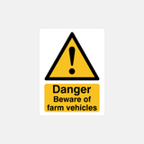 Danger Farm Vehicles Sign - 23287933993143