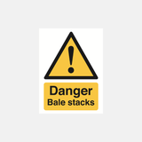 Danger bale stacks sign - 23287941005495