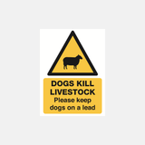 Dogs Kill Livestock Sign - 23287956537527