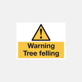 Warning Tree Felling Sign - 23287660478647