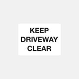 Keep Driveway Clear Sign - 32325183537335