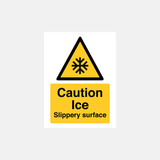 Caution Ice Slippery Surface Sign - 23509498790071
